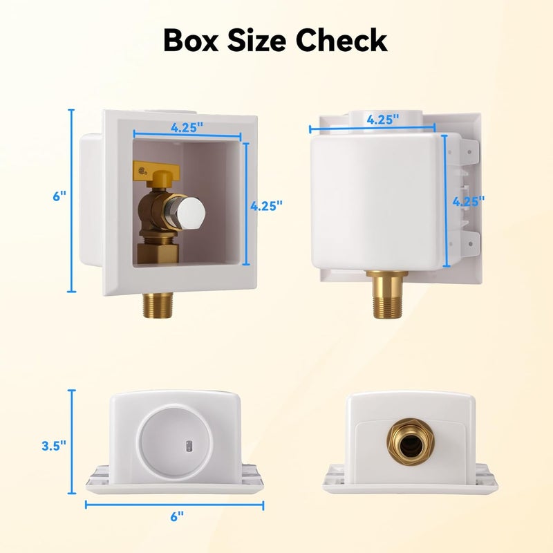 Solimeta Gas Outlet Box, 3/4" NPT, White - Image 5